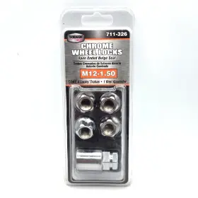 M12-1.50 Dorman 711-326 Chrome Cone Seat Bulge Open End Wheel Locks Nip