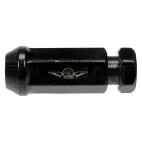 712-645axl Dorman Black Cone Seat Flattop Capped Lug Nuts