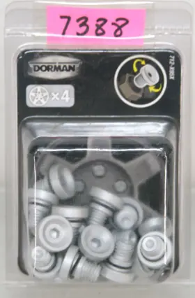 712-x95x Dorman Wheel Nut Cap White Aluminum 7388