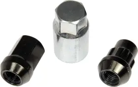 713-375z Dorman Hyper Black Acorn Wheel Nut Lock Set Compatible With Select Mode