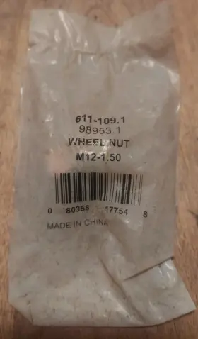 611-109.1 Dorman/autograde Lot Of 4 98953.1 M12-1.50 External Thread 19mm Hex 27.5mm Wheel Lug Nut