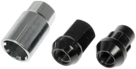 713-475a Dorman/autograde Black Acorn Wheel Nut Lock Set For 17 Nissan Rogue Titan