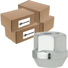 D2128-2308 Dpaccessories D2128-2308/400 Zinc M14x1.50 Lug Nuts For Aftermarket Wheels - Open End Bulge Case Of 400