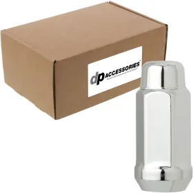 D3312-2305 Dpaccessories D3312-2305/80 Chrome 1/2-20 Lug Nuts Closed End Xl Bulge Acorn 19mm Hex 1.9 Inch Tall Box Of 80