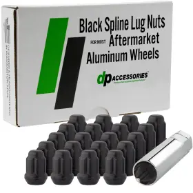 Dlcair01a-bk Dpaccessories Dlcair01a-bk/1 Black Lug Nuts 2022-2025 Lucid Air Aftermarket Wheels