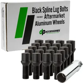 Dvwtig01a-bk Dpaccessories Dvwtig01a-bk/1 Black Lug Bolts 2009-2017 Volkswagen Tiguan Aftermarket Wheels