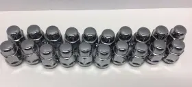 Lcb3b5hc-ch04020 Dpaccessories 20 Chrome 12x1.25 Closed End Bulge Acorn Lug Nuts - Cone Seat 19mm Hex