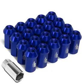 Dpt-lnt701915bl Dpt Motorsports J2 7075-t6 Forged Aluminum M12x1.5 20pcs 4.5cm Open-end Lug Nuts Adapter Blue