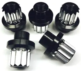 Drag Race Solutions 013096001011 Collector Tethers 7205-12mm 12-point Billet Aluminum Lug Nuts 12mm X 1.5 Thread