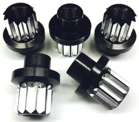 Drag Race Solutions 013096001035 Collector Tethers 7205-14mm 12-point Billet Aluminum Lug Nuts 14mm X 1.5 Thread