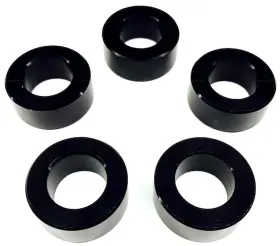 7005-250b Drag Race Solutions Collector Tethers Billet Aluminum Lug Nut Spacer Washers 1/4 Thick Bla