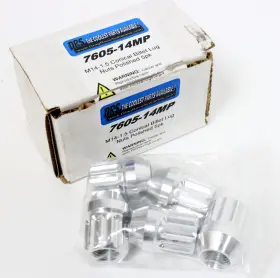 7605-14mp Drag Race Solutions Billet Aluminum 12pt Lug Nuts - M14x1.5 Acorn Polished