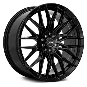 D21-177510h3873blk Drw Wheels D21 17x7.5 38 5x114.3 73.1 Black Rims Set Of 4