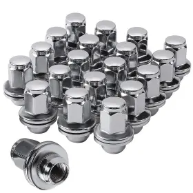 Dto-ln-611-277 Dtomi M14x1.5mm Wheel Lug Nuts Chrome - M14 X 1.5 1.8 Inches Silver