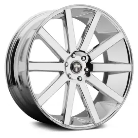 S120240084 Dub 20 S120 Shot Calla Wheel 24x10 6x139.7 106.1 Chrome Single Rim
