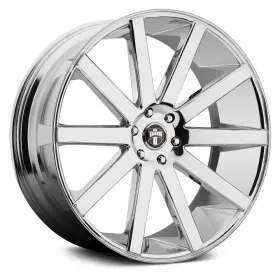 S120240089 Dub 30 S120 Shot Calla Wheels 24x10 6x135 87.1 Chrome Rims Set Of 4