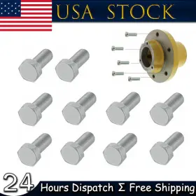 Dxqp-1047 Dxmoto Jd16 Front Wheel Hub Lug Bolts 9/16-18 X 1-1/8 Inch Fits For John Deere 10pcs/set