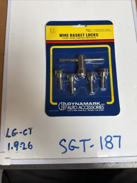 86134 Dynamark Auto Accessories Wire Basket Locks Four And Key Inclused