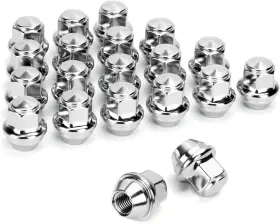 M12x1.5 Dynofit 704693081086 12mmx1.5 Stock Lug Nuts For Escape 2001-2019/focus Silver
