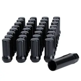 M14x1.5 Dynofit 788537563914 14mmx1.5 Wheel Lug Nuts 31x Black Nutconical/cone Bulge