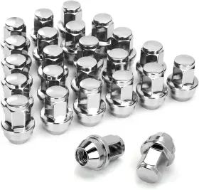 8n01718198n018c-24 Dynofit 24pcs 14x1.5 Oem/stock Lug Nuts For 2015-2019 M14x1.5 Silver