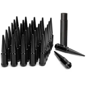 Ff-n055p32-2 Dynofit 14mmx1.5 Wheel Spike Lug Nuts 32 14x1.5 32pcs Black