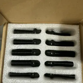 6s1415 Eccpp 6s1415/28c 14x1.5 Wheel Lug Bolts 15pcs Nuts Black Thread Pitch For