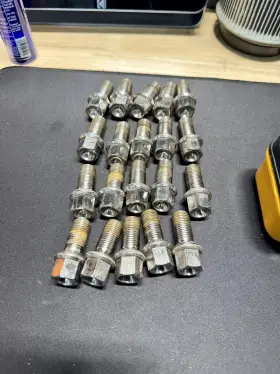 3570214 Ecs Titanium Ball Seat Wheel Bolt - 14x1.5x27mm Set Of 20