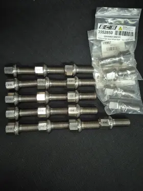3570214 Ecs Es#3570214 Titanium Ball Seat Wheel Lug Bolts M14x1.5x27mm For Audi Volkswagen