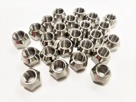 Ssopenlugs-24 Ecustomhitch 24-pk Open 304 Stainless Steel 1/2 Inch Lug Nuts 1/2-20 For Trailer Wheel
