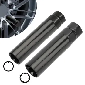 Eeekitonline 677222025120 2pcs Wheel Lug Nut Socket Set 6/7 Spline Locking Key Removal Tool For Automotive