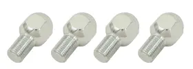 00-9568-0 Empi 9568 Chrome Lug Bolts M14x1.5 20.5mm Ball Seat Set Of 4 Fits Vw Bug Be