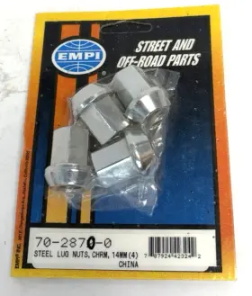 702872 Empi Chrome Steel Lug Nuts Set Of 4