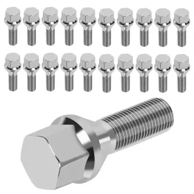 Qc-045-s-20 Endxedo M12x1.25 Stock Wheel Lug Bolts 20pcs 28mm Shank 19mm Hex