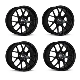 467-885-8045bk Enkei Set Of 4 Black Raijin 18x8.5 Rims 5x100 45 Offset