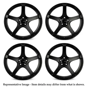476-895-6530bk Enkei Set Of 4 Matte Black Kojin 18x9.5 Rims 5x114.3 30mm Offset