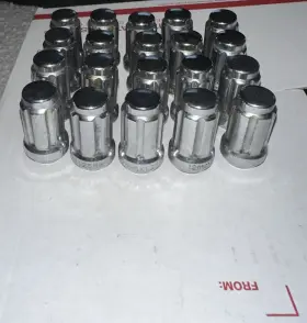 M12x1.25 Epoch Auto Parts Ea1225h 12mm X 1.25 Chrome 3/4 Inch Hex Lug Nut 1.4 Tall Conical Read Description
