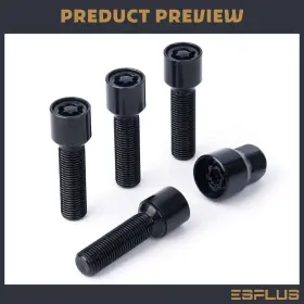 M14x1.5 Esplus 7895158 4 Pcs Socket Mercedes Wheel Lock Bolt Fit 45mm Stock Wheels
