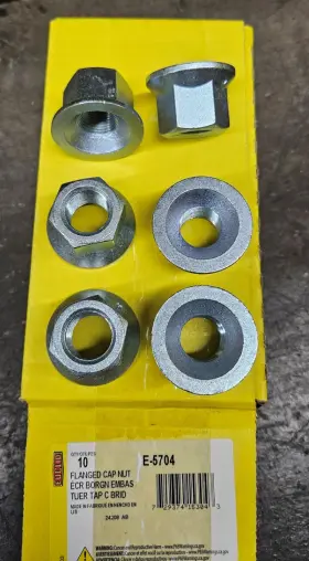 E5704 Euclid Flanged Cap Nut 10 Pack Euc