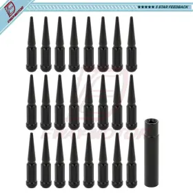 Eway13132203 Eway 24x Black 4.5 Inch Spline 14x2 Spike Lug Nut Key Fits F150 Expedition Navigator&more