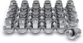 M14x1.5 Excalibur 97k648 24 Pcs 14x1.5 Lug Nuts 1.6 Inch Long Chrome 13/16 21mm Hex For Toyota Lexus