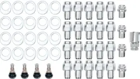 Wk40 Excalibur Wheel Accessories 12mm X 1.50 Ss Mag Lug Nut Set For 32 Series Keystone Classics
