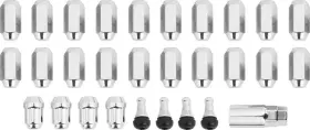 Wk41 Excalibur Wheel Accessories 7/16 Inch Acorn Lug Nut Set - For Steel Wheels