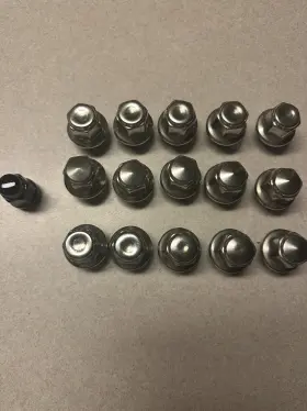 14x150fa Factory/oem 2015-2019 14x1.5 Chrome Style Lug Nuts For Ford Mustang Stock Wheel