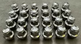 Acpz1012b Factory Oem 24 Ford 2015-23 F150 14x1.5 Stainless Lug Lugs Wheel Nuts
