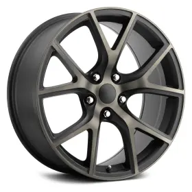 75090355023 Factory Reproductions Replicas Fr 75 Wheels 20x9 35 5x127 Black Rims Set Of 4