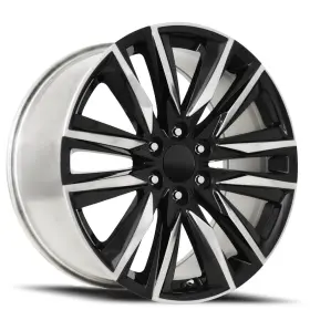 90290286519 Factory Reproductions Wheels Fr 90 - Escalade Sport Replica Wheel 22x9 6x5.5 Et28 78.1cb Gloss Black Polished