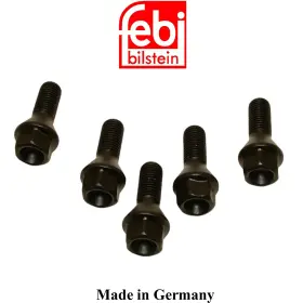 Epsadlink3969 Febi Bilstein 5 X Bmw Black Wheel Lug Bolt 12 1.5mm 1977-16 1 3 6 7 8 M Z 781 150