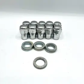 Wn401 Fenton Vintage Mag Wheels Lug Nuts 1/2 In 20 Left Hand Thread Lot Of 10