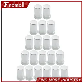 609596 Findmall 20 Pack 33mm Lug Nut Covers Semi Truck Push On Style Plastic Tube